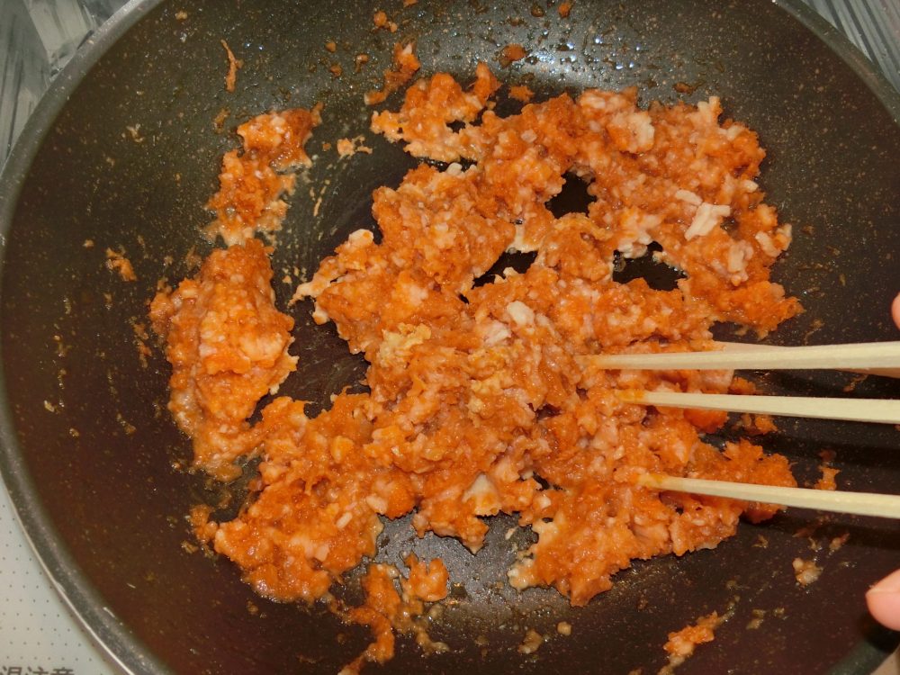 にんじん鶏そぼろご飯 作り方
