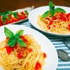 トマト パスタ カプレーゼ